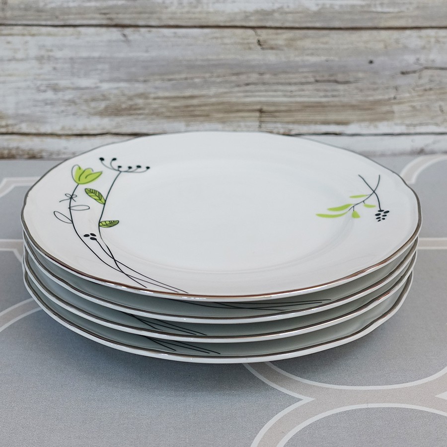 Dĩa sứ CK bông cọ  sâu lòng số 6.7.8.9