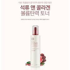 Nước Hoa Hồng Săn Chắc Da Và Chống Lão Hóa The Face Shop Pomegranate And Collagen Volume Lifting Toner 160ml