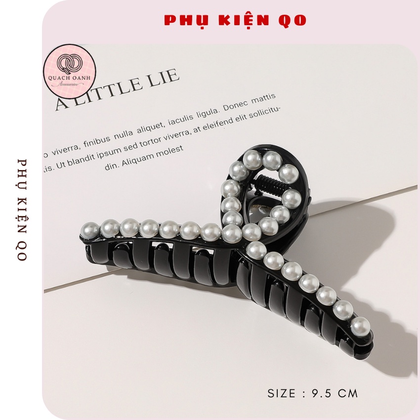 Kẹp tóc to đính hạt sang trọng thanh lịch nữ tính cho bạn gái – KEP45