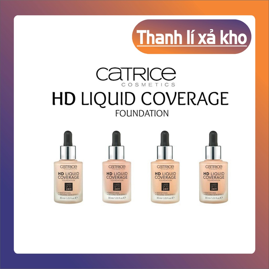 [FREESHIP_Xả Kho Cắt Lỗ] Kem nền Catrice HD Liqiud Coverage 24h -[Coco Shop]