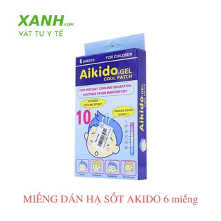 Miếng Dán Hạ Sốt Aikido Gel Cool Patch 6 Miếng