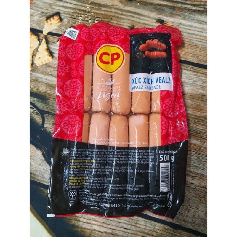 XÚC XÍCH CP VEALZ 500g , XÚC XÍCH ĐÔNG LẠNH CP CÁC LOẠI