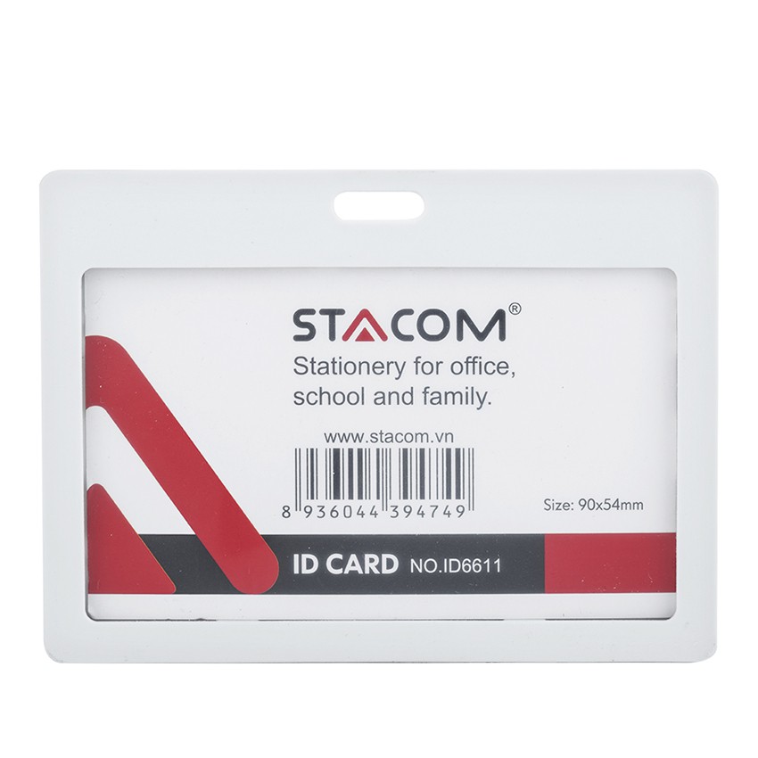 Thẻ Nhựa Đeo Bảng Tên Stacom ID6611 (Thẻ Ngang)