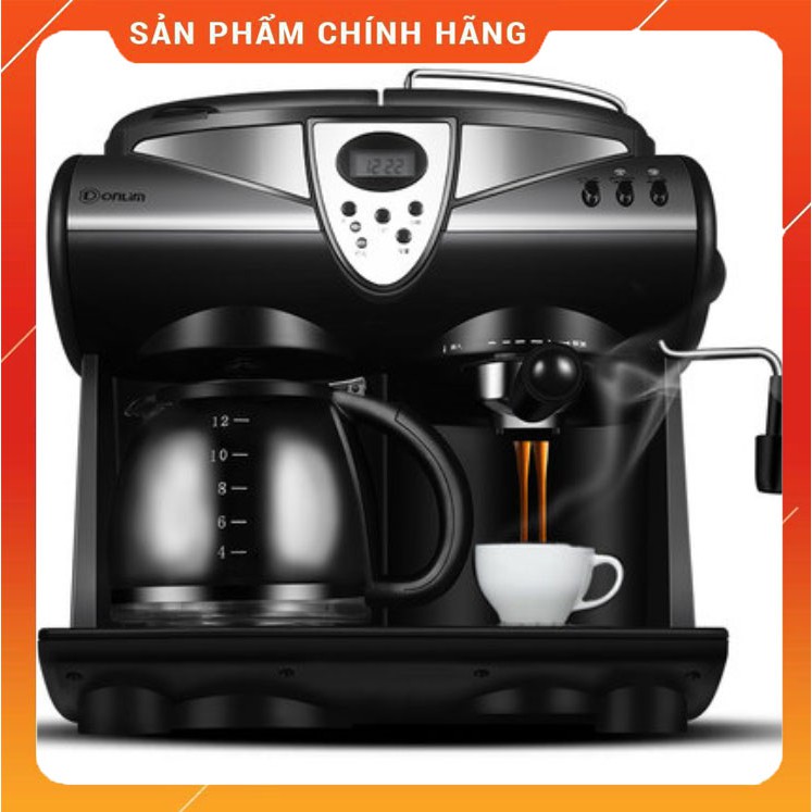 [KHO SẴN HN&HCM]- [HÀNG CHÍNH HÃNG] Máy pha cà phê Donlim  tự động hẹn giờ ấm trà nhỏ giọt kiểu Mỹ