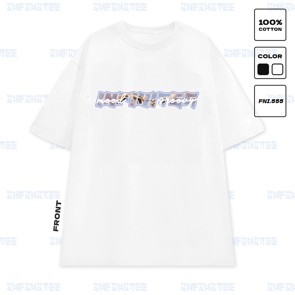 Áo thun INFINITEE Fni0555, Thun 100% Cotton - form rộng Unisex.