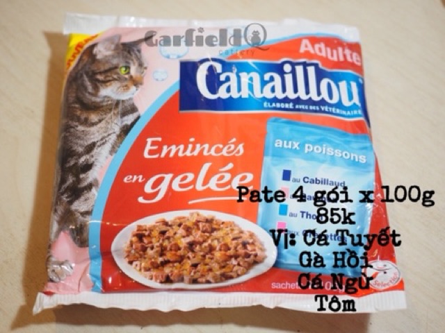 Túi 4 gói x 100g Pate Canaillou nhập Pháp