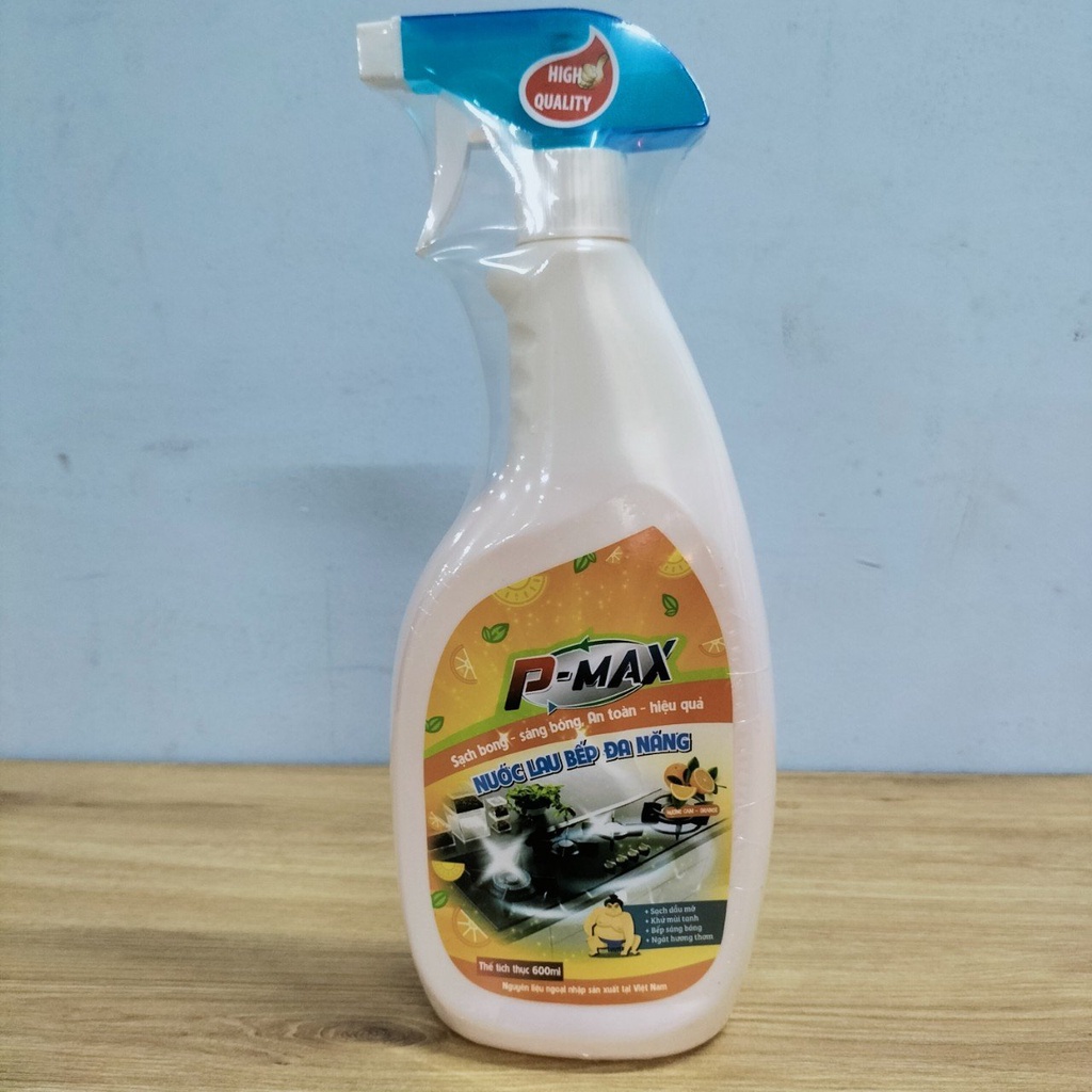 Nước Lau Bếp Đa Năng Siêu Sạch P-MAX 600ml
