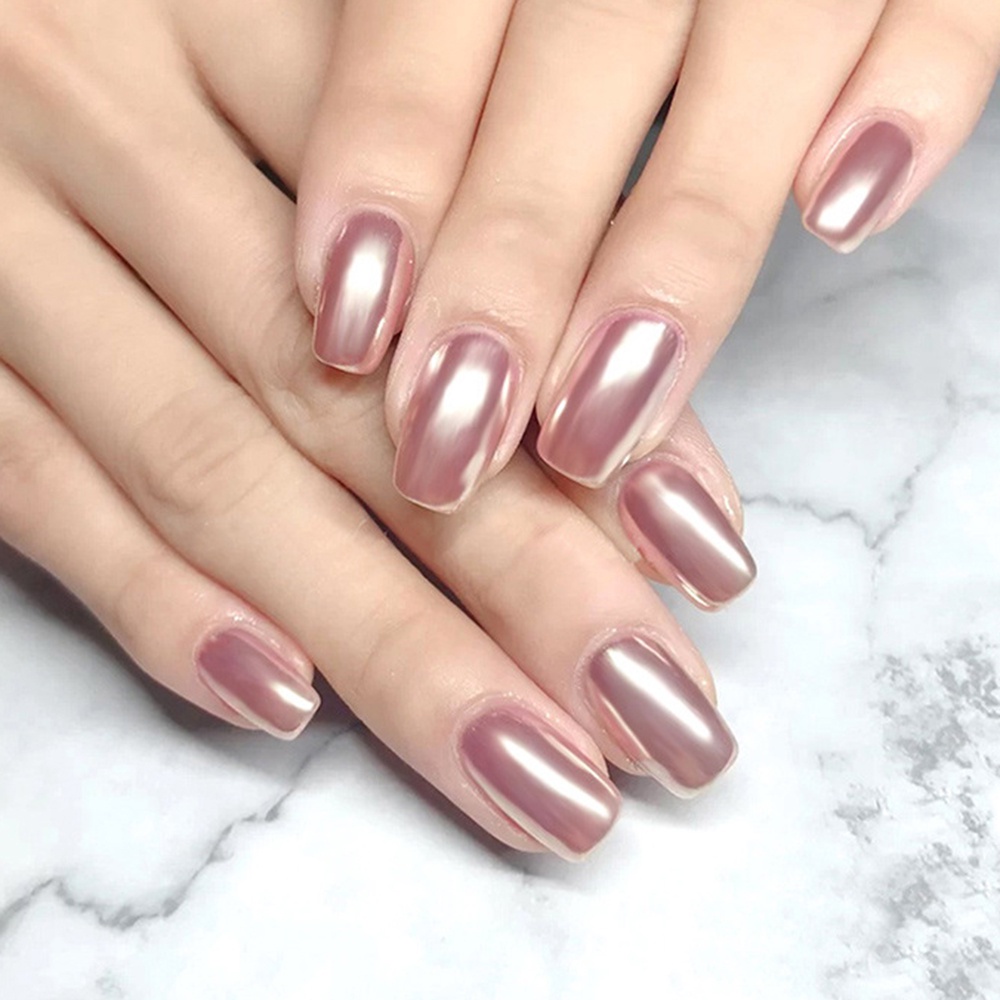 [Hàng mới về] Bột trang trí móng tay ánh kim lấp lánh tráng gương 3 màu sắc tuỳ chọn