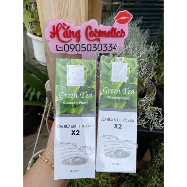 SỮA RỬA MẶT TRÀ XANH X2 ACOSMETIC SRM