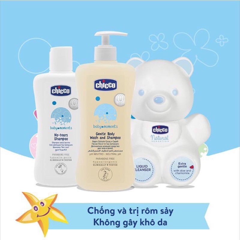 Sữa Tắm Gội 2 In 1 Chicco 200ml Chính Hãng Nhập Khẩu Ý