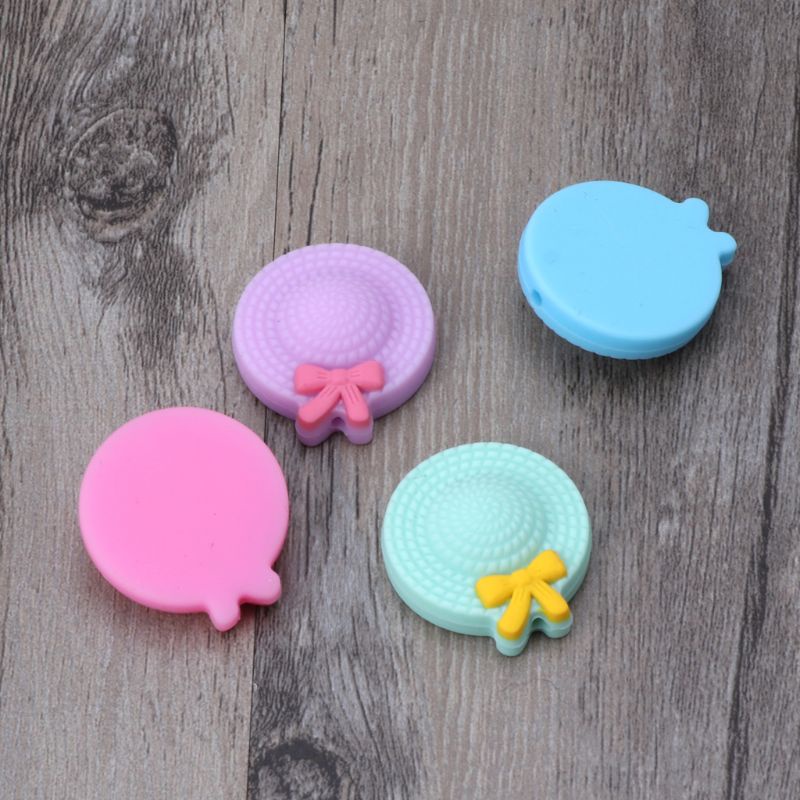 Đồ Chơi Ngậm Mọc Răng Hình Nón Mini Bằng Silicone Không BPA Phối Chuỗi Hạt DIY Dành Cho Bé