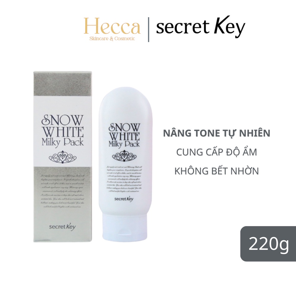 Kem Dưỡng Trắng Da Toàn Thân Body Secret Key Snow White Milky Pack 200g