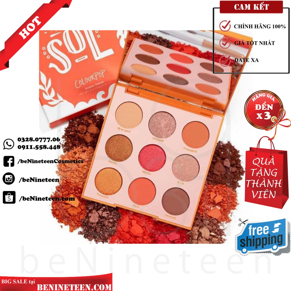 Bảng Phấn Mắt Colourpop SOL Eyeshadow Palette