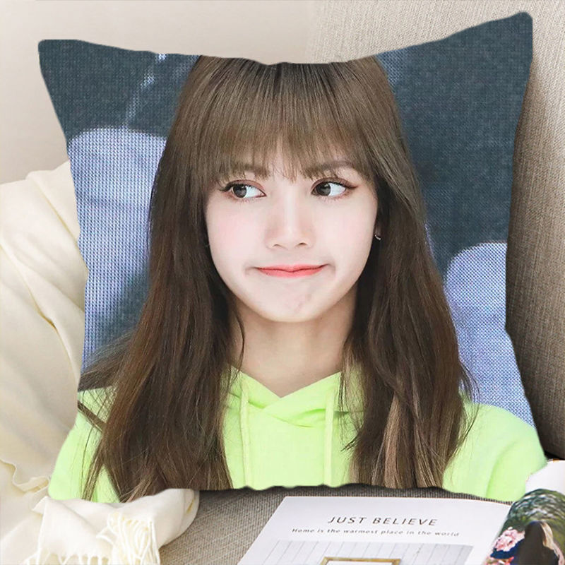 Blackpink Lisa girl cute gift double-sided paper DIY cushion