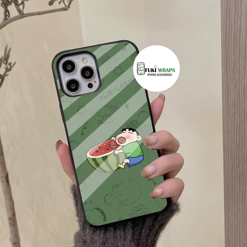 Ốp Lưng Nano Chống Vỡ Shinchan Dành Cho 13ProMax 12ProMax 11ProMax X XSMAX Fukishop