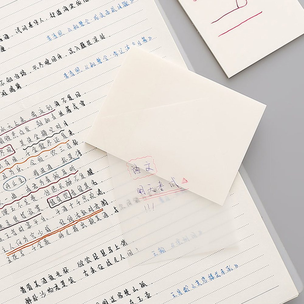 Set 50 giấy dán ghi chú kiểu trong suốt tiện lợi đa năng