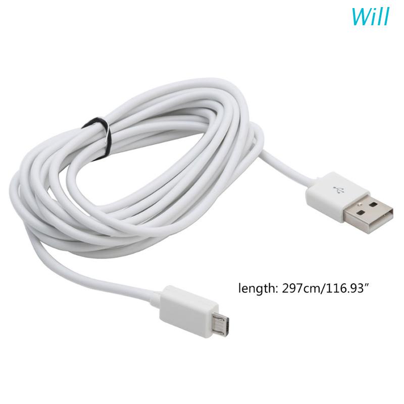 Cáp Sạc Micro USB Dài 3M Cho Tay Cầm PS4