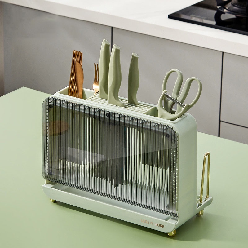 Giá Đỡ Dao Muỗng Đũa Ráo Nước Chống Ẩm Đa Năng Cho Nhà Bếp