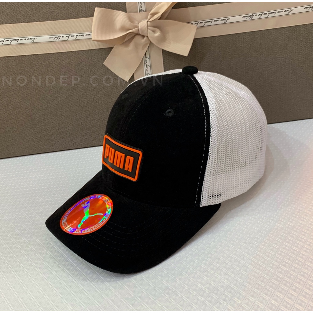 nón kết/ mũ lưỡi trai PUMA vải nhung phối lưới