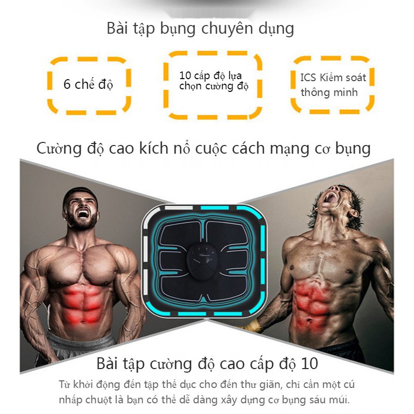 【Hà Nội】Bộ 3 Máy Tập Thể Dục Đánh Tan Mỡ Bụng, Bắp tay, Bắp chân tạo Cơ Bắp săn chắc EMS W4AO