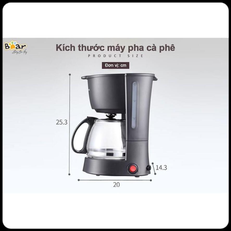 Máy Pha Cà Phê Mini_Máy Ép Cà Phê_Espresso, Máy Pha Trà Đa Năng, Chính Hẵng Bear KFJ-403, Bảo Hành 1 Năm,Dung Tích 600ml