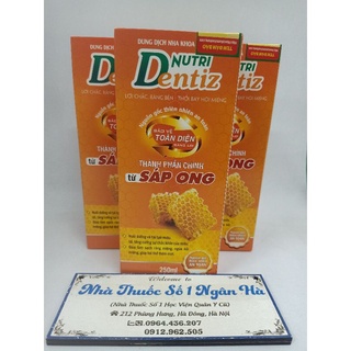 Dung dịch nha khoa NutriDentiz thành phần chính từ sáp ong: Lợi chắc, răng bền-thổi bay hôi miệng