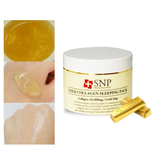 Mặt nạ ngủ tinh chất vàng chống lão hóa SNP 100ml