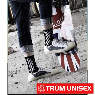 [HÀNG CÓ SẴN] Vớ Off White - Tất Off White Màu Đen - Độc và chất Rẻ