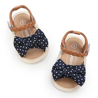 Giày sandal đính nơ xinh xắn cho bé gái