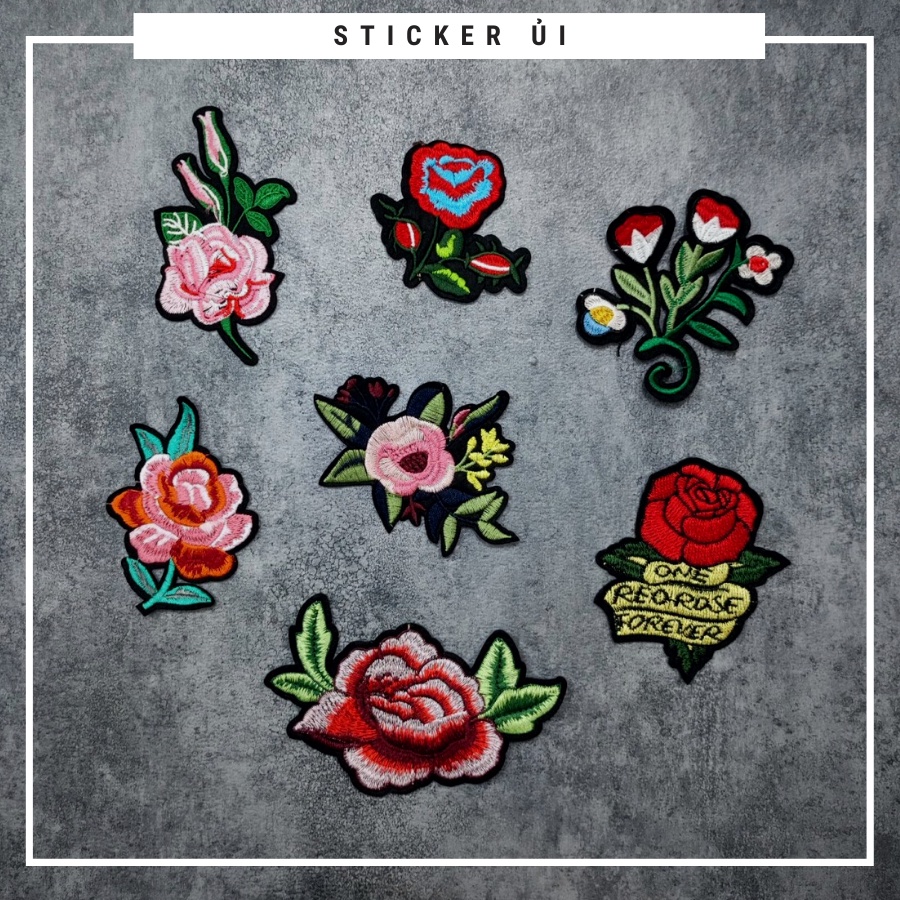 Sticker vải thêu cao cấp - CÓ SẴN KEO ỦI,Patch ủi dùng làm miếng vá Quần Áo,áo phao,BALO,quần jogger, đồ jeans, giày dép