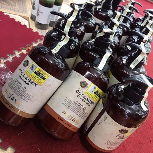 Bộ dầu gội xả collagen argan mefaso – Ý