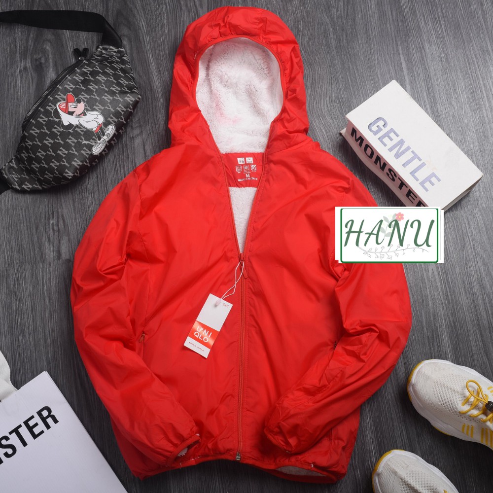 Áo gió nữ Lót Lông cừu 2 lớp chống nước siêu ấm có túi đựng Mẫu Mới, KGGLL | BigBuy360 - bigbuy360.vn