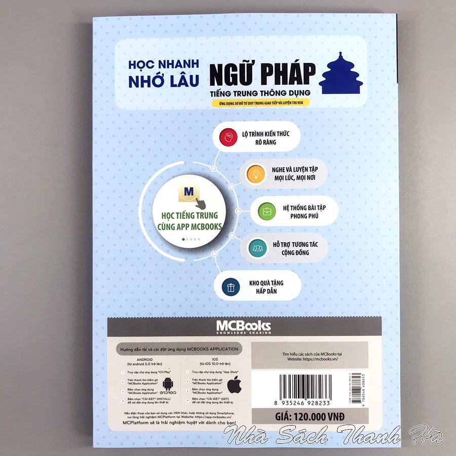 Sách - Học Nhanh Nhớ Lâu Ngữ Pháp Tiếng Trung Thông Dụng - Ứng dụng sơ đồ tư duy trong giao tiếp và luyện thi HSK