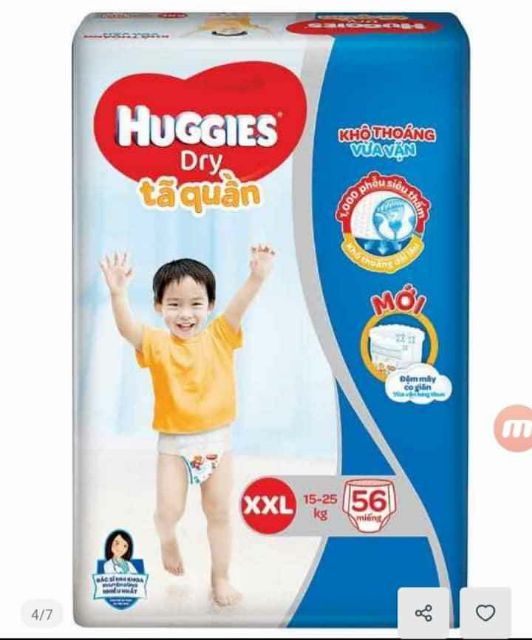 Bỉm Huggies quần đại size M 74 miếng/ L68 miếng/ XL 62 miếng