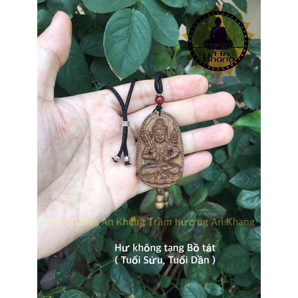 Dây chuyền Phật bản mệnh trầm hương tốc tự nhiên