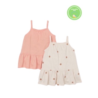 Váy cho bé, sét 2 váy hai dây đuôi cá HM cho bé gái chất cotton hàng VNXK, xuất dư xịn cho bé từ 8 đến 20kg