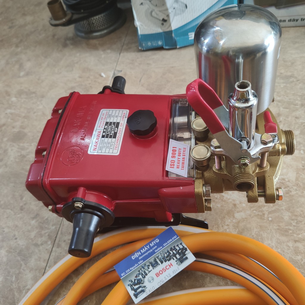 Đầu rửa xe cao áp Nakawa 3HP -5HP NK 48  - Đầu máy rửa xe cao áp