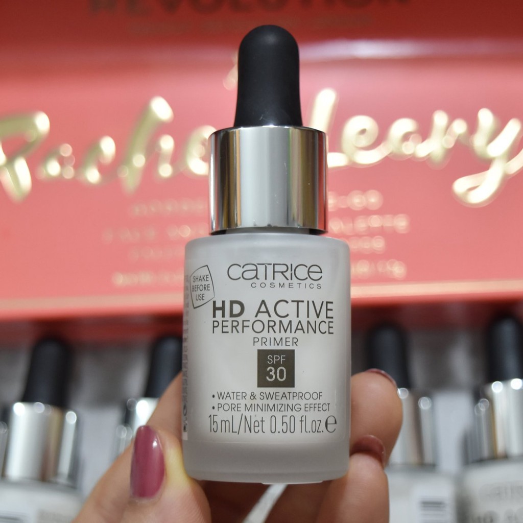 Kem lót bắt sáng Catrice HD Active Performance Primer SPF30 dạng serum [Mẫu Mới 2019]