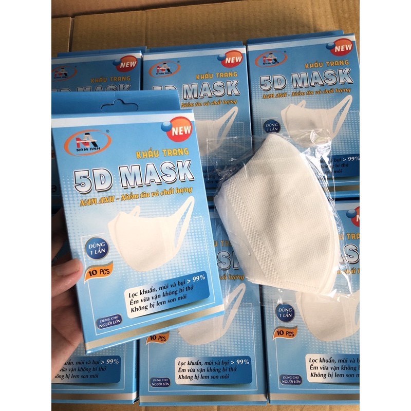 Hộp 10 cái Khẩu trang 3D Mask FAMAPRO quai vải | BigBuy360 - bigbuy360.vn