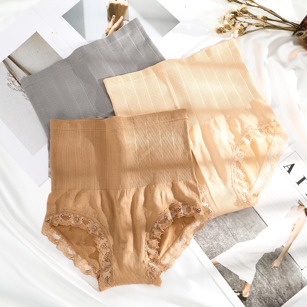 Quần lót LEVAO chất liệu cotton lưng cao định hình bụng cho nữ