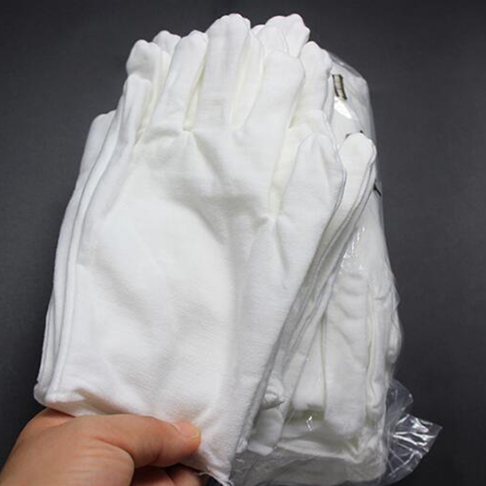 Đôi găng tay bằng cotton màu trắng cho người đi làm