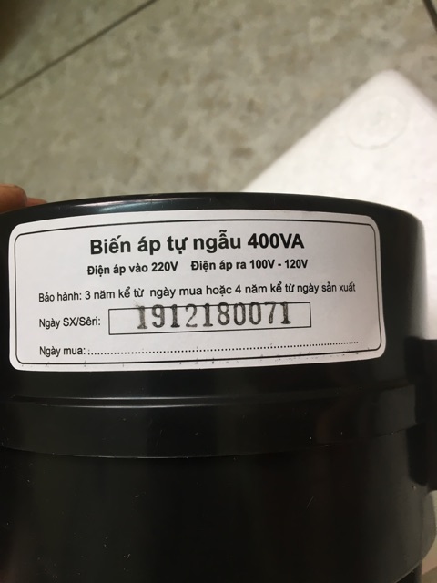 Biến áp ,đổi nguồn lioa chính hãng 400va