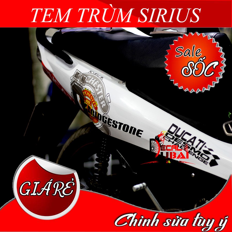 Tem Trùm Sirius FI Đỏ Trắng MU