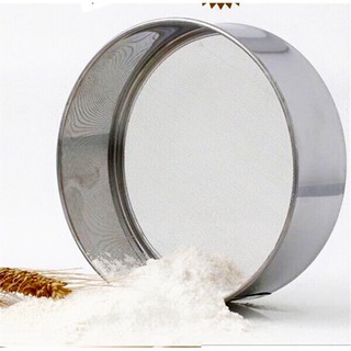 Rây bột tròn inox cầm tay