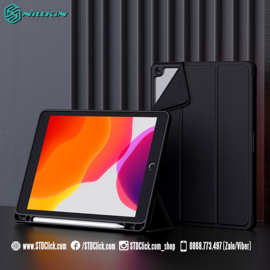 BAO DA IPAD 10.2 2019 - 10.2 2020 - 10.2 2021 NILLKIN BEVEL CHÍNH HÃNG