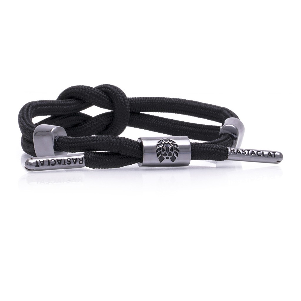 Vòng tay Rastaclat ORION dây thắt đen full RAS11100020