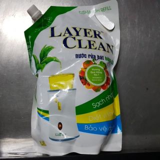 Túi nước rửa bát hữu cơ Layer Clean 2000ml