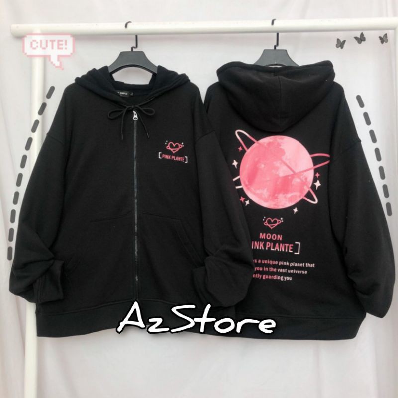 (FREESHIP) ❤ Áo khoác hoodie dây kéo form rộng MOPIE ulzzang (ẢNH THẬT) (AHD002)