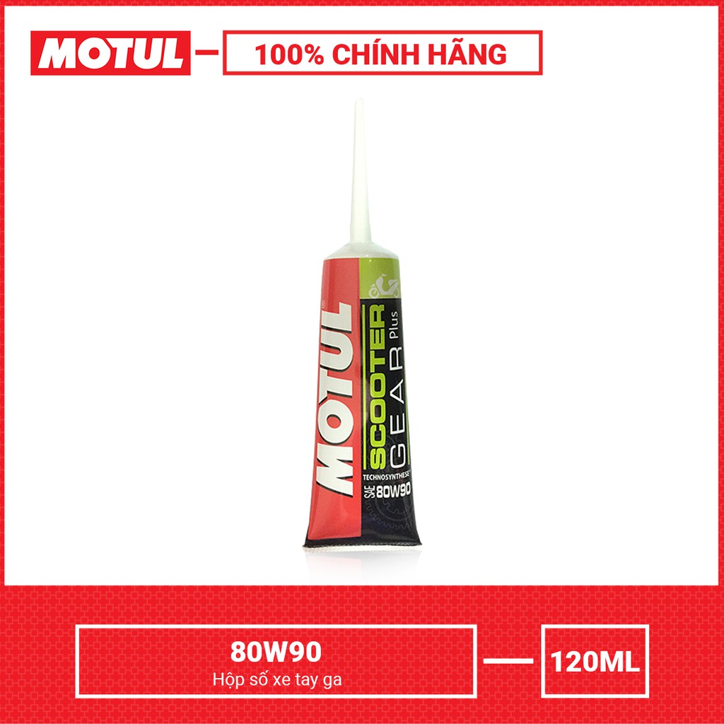 Motul Gear Oil Scooter 80W90 120ml - Nhớt hộp số (láp) xe tay ga cao cấp, xe ga đời mới chống hú láp NKLUBE