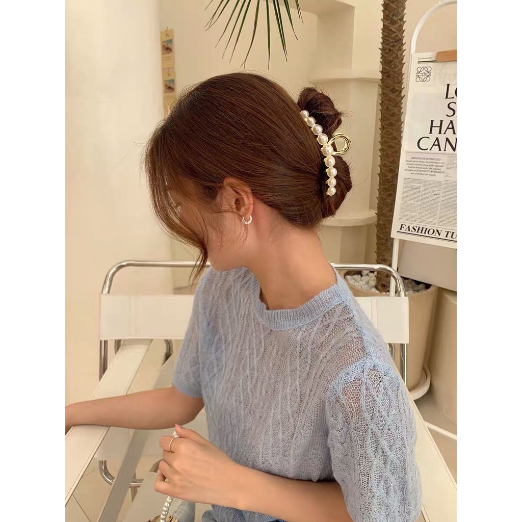 Kẹp tóc Hàn Quốc kẹp tóc kim loại Miituu cặp búi tóc càng cua sang chảnh xinh xắn cho nữ hottrend KD11cm